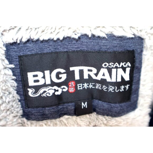 Y2K Vintage Big Train Osaka Mens Hooded Jacket M Winter Streetwear Winter - Picture 3 of 11